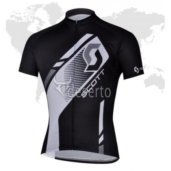 2013 Scott Racing Radtrikot Kurzarm Schwarz