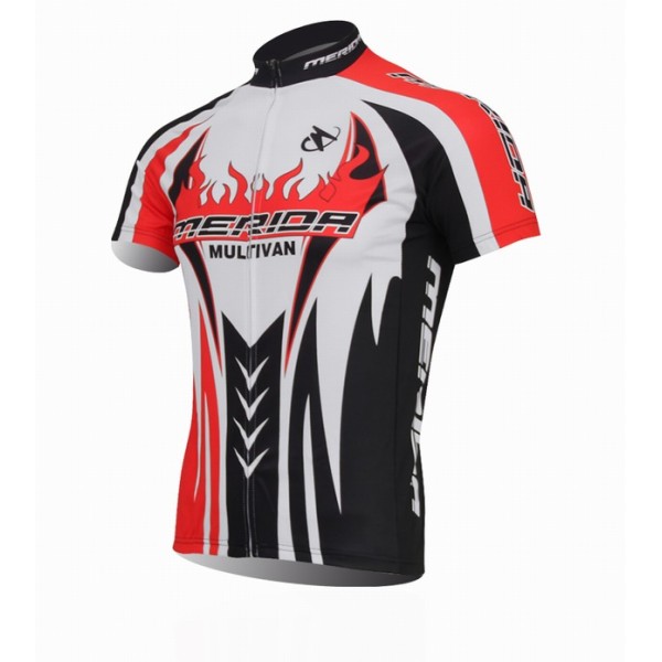 2014 Merida Multivan team Radtrikot Kurzarm Schwarz