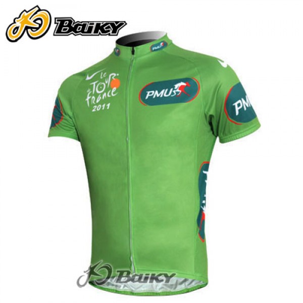2011 Tour de France Radtrikot Kurzarm Grünes Trikot