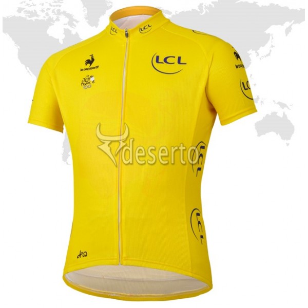 Tour de France le coq sportif Gelbes Trikot Radtrikot Kurzarm