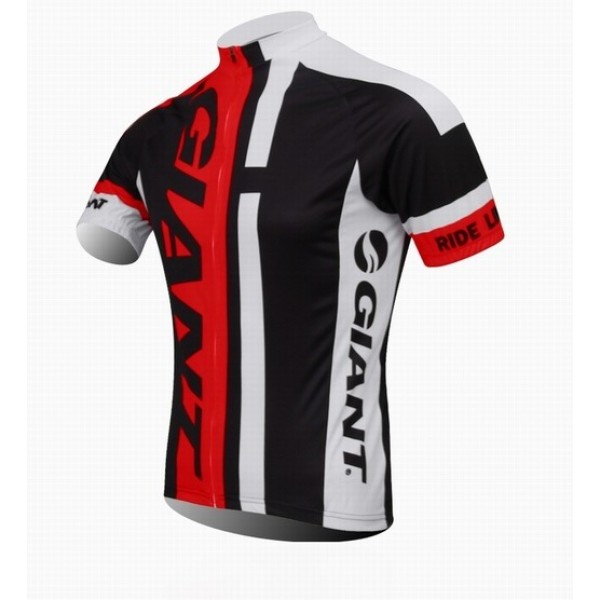 2014 Giant Radtrikot Kurzarm Schwarz Rot