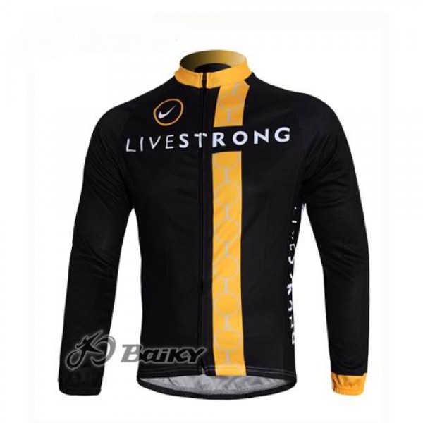 Livestrong Radtrikot Kurzarm Schwarz Gelb