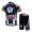 Litespeed BMW Radbekleidung Radtrikot Kurzarm und Fahrradhosen Kurz Blau Schwarz
