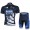 2013 Saxo Bank Tinkoff Pro Team Radtrikot Kurzarm und Kurz Radhose Kits Dunkel Blau