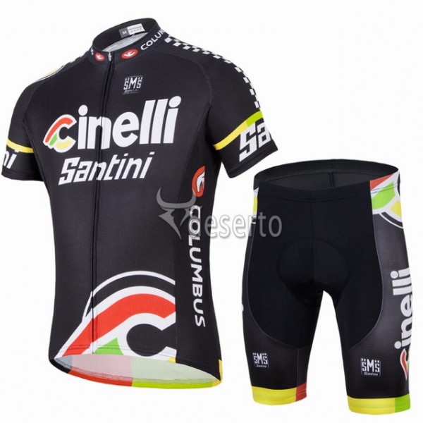 2014 Team Cinelli Radbekleidung Radtrikot Kurzarm und Fahrradhosen Kurz