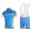 Astana Pro Team Radtrikot Kurzarm Kurz Trägerhose Kits Blau