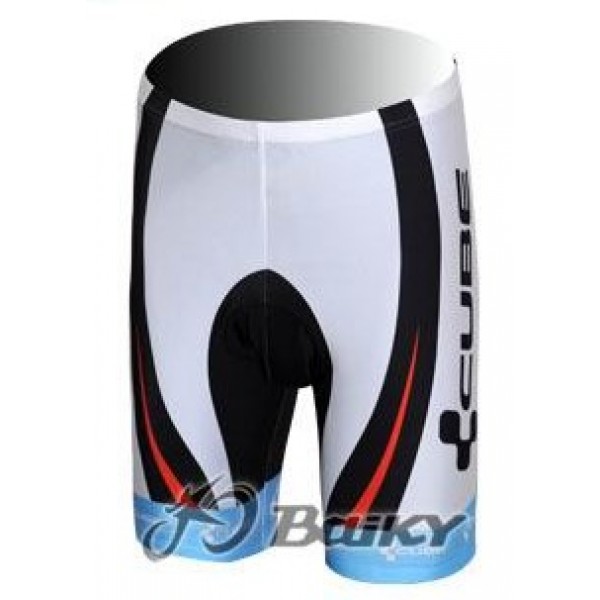 Cube Fintro Pro Team Kurz Radhose Weiß Rot