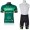 Europcar Pro Team Vendee Fahrradbekleidung Satz Fahrradtrikot Kurzarm Trikot und Kurz Trägerhose Grün