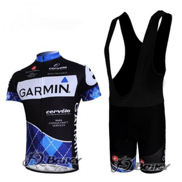 2013 Garmin Sharp Barracuda Deutsche Champion Fahrradbekleidung Satz Fahrradtrikot Kurzarm Trikot und Kurz Trägerhose