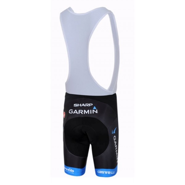 2013 Garmin Sharp Barracuda Cervelo Fahrradbekleidung Satz Fahrradtrikot Kurzarm Trikot und Kurz Trägerhose Blau