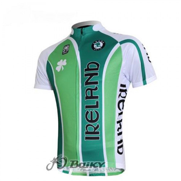 Irland Pro Team Radtrikot Kurzarm Grün