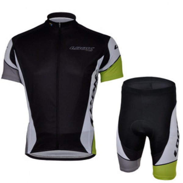 2013 LOOK Radtrikot Kurzarm und Kurz Radhose Kits Schwarz