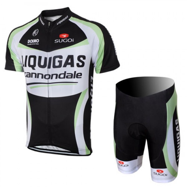 2012 Liquigas Cannondale Pro Team Radtrikot Kurzarm und Kurz Radhose Kits Schwarz