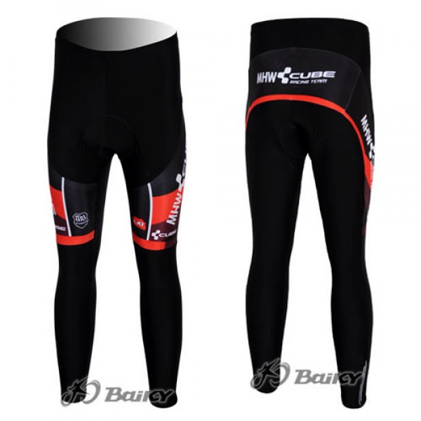 MHW Cube Racing Team Lang Radhose Rot Schwarz
