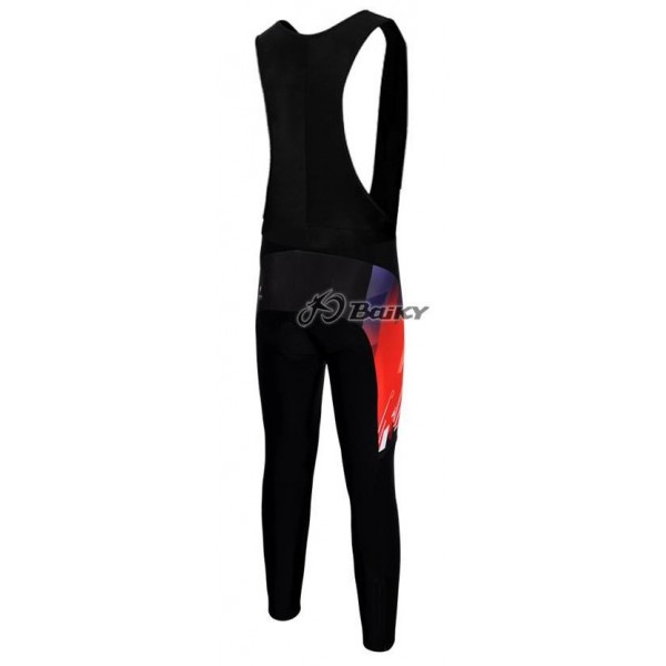 Nalini Pro Team Lang Trägerhose Rot Schwarz