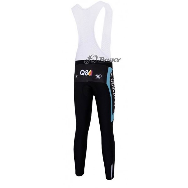 Omega Pharma Quick Step Pro Team Lang Trägerhose Blau Weiß