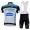 2013 Omega Pharma Quick Step Fahrradbekleidung Satz Fahrradtrikot Kurzarm Trikot und Kurz Trägerhose Weiß Schwarz