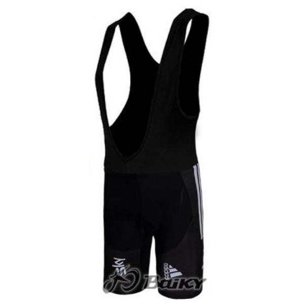 SKY Pro Team Kurz Trägerhose Schwarz Blau