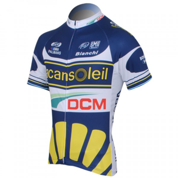 2013 Vacansoleil-DCM Pro Team Radtrikot Kurzarm Blau