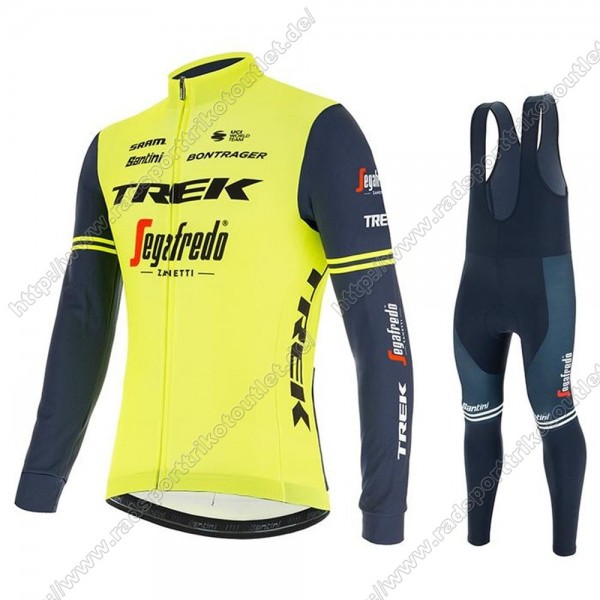 Profiteams Trek Segafredo 2021 Radsport Fahrradbekleidung Trikot Langarm+Lang Trägerhose Ge