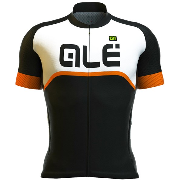 2016 ALE GRAPHICS EXCEL VELOCE Radtrikot Kurzarm -Schwarz ORANGE