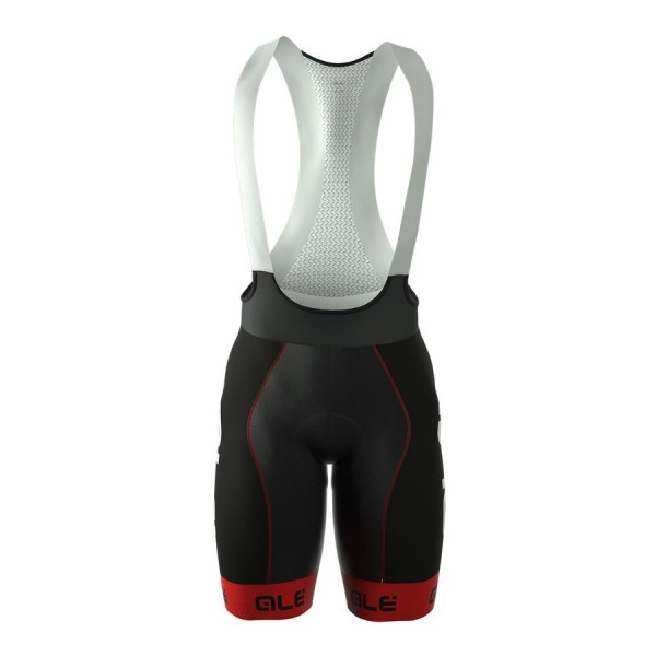 2016 Ale Graphics PRR Bermuda rot Fahrradbekleidung Kurz Trägerhose