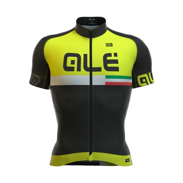 2016 ALE Graphics PRR Circuito Radtrikot Kurzarm Fluo gelb