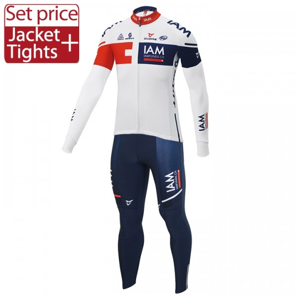 2016 Team IAM Fahrradbekleidung Satz Fahrradtrikot Langarm Trikot und Lange Radhose