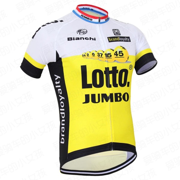 2016 Lotto Fahrradbekleidung Kurzarm Radtrikot