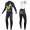 2016 Movistar Team thermisch Fahrradbekleidung Satz Radtrikot Langarm+Lang Trägerhose