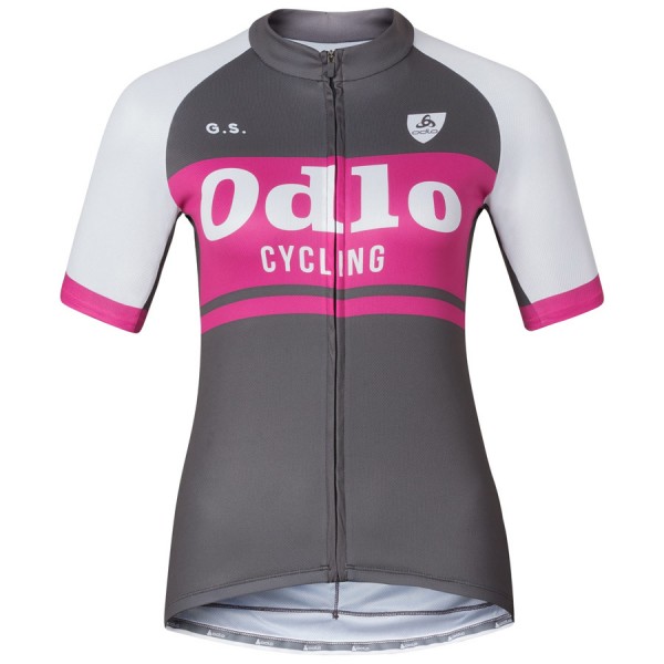 2016 Odlo Ride Damen schwarz Fahrradbekleidung Kurzarm Radtrikot