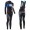 2016 Orbea Pro Damen Schwarz-Blau thermisch Fahrradbekleidung Satz Radtrikot Langarm+Lang Trägerhose