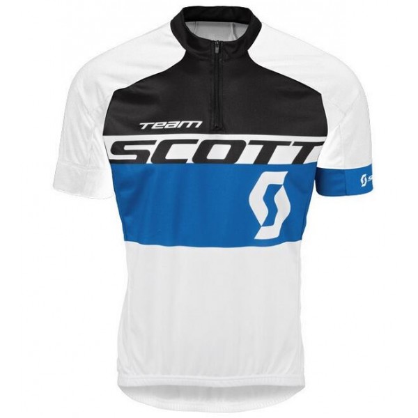 2016 Scott schwarz blau Radtrikot Kurzarm