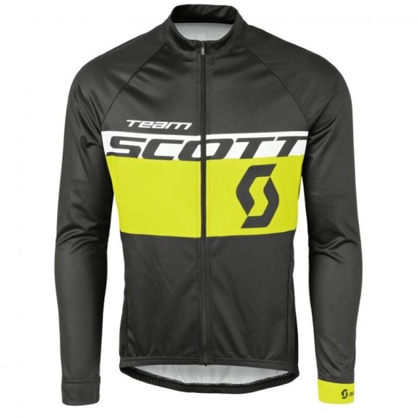 2016 Scott Team Schwarz-Gelb Radtrikot Langarm