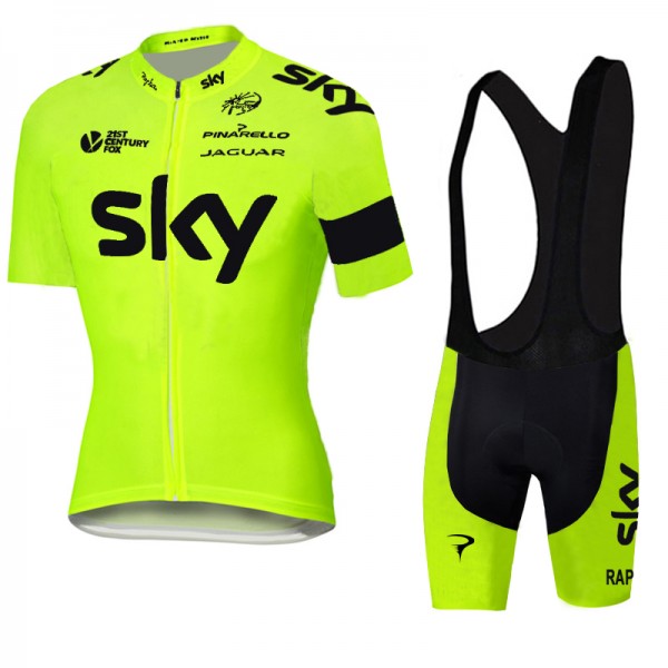2016 SKY Fahrradbekleidung Satz Fahrradtrikot Kurzarm Trikot und Kurz Trägerhose 05