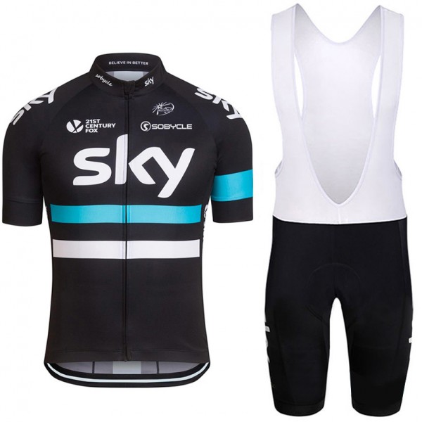 2016 SKY Fahrradbekleidung Satz Fahrradtrikot Kurzarm Trikot und Kurz Trägerhose 02