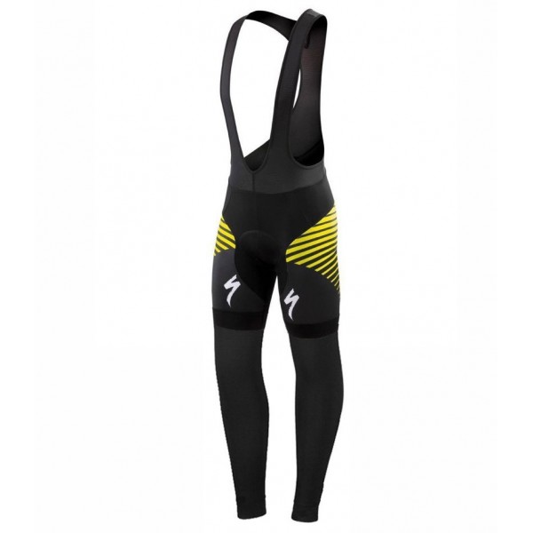 2016 Specialized Team LS Schwarz-Gelb Lang Trägerhose