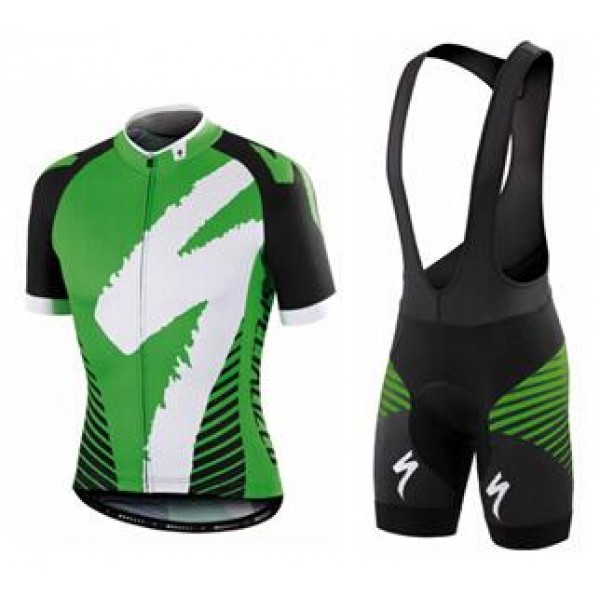 2016 Specialized Comp Racing Ss vert Fahrradbekleidung Satz Fahrradtrikot Kurzarm Trikot und Kurz Trägerhose