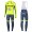 2016 Tinkoff Race Team Fahrradbekleidung Satz Radtrikot Langarm+Lang Trägerhose