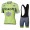 2016 Tinkoff Saxo Bank Fluo Light Green Fahrradbekleidung Satz Fahrradtrikot Kurzarm Trikot und Kurz Trägerhose