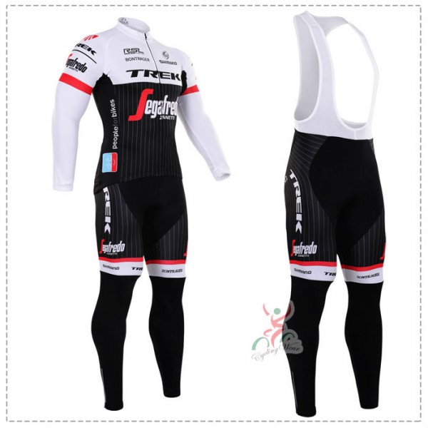 2016 Trek Segafredo RSL Fahrradbekleidung Radtrikot Satz Langarm und Lange Trägerhose