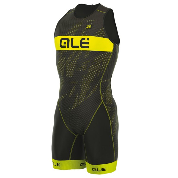 2017 Body Ale Tri Record Zip Back-Gelb Fluo