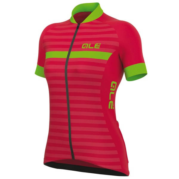 2017 Damen Ale Excel Riviera Radtrikot Kurzarm Pink Grün