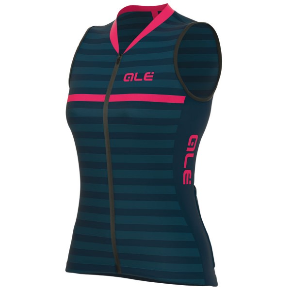 2017 Damen ärmelloses Trikot S/M Ale Excel Surf-Blau Pink