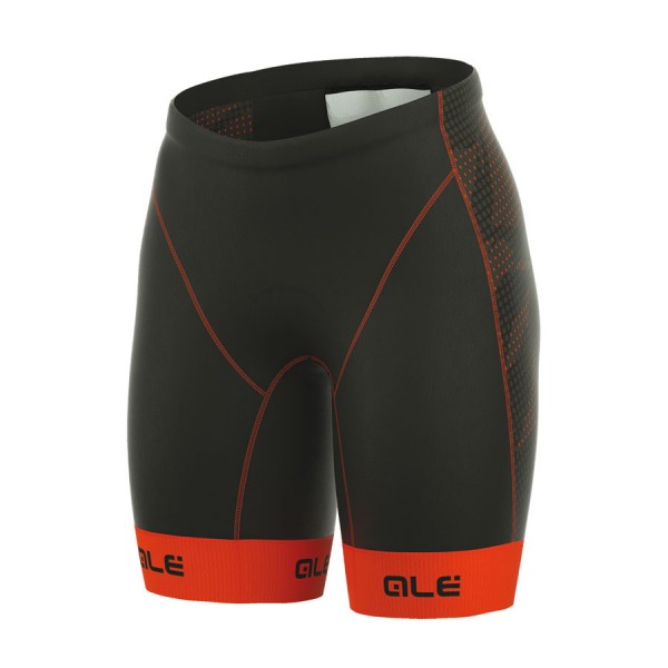 2017 Damen Ale Tri Record Kurz Radhose Schwarz Orange