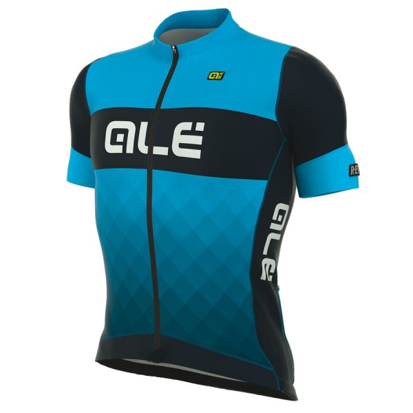 2017 Ale R-EV1 Rumbles Radtrikot Kurzarm Blau