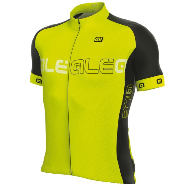 2017 Ale Excel Basic Radtrikot Kurzarm Gelb Fluo