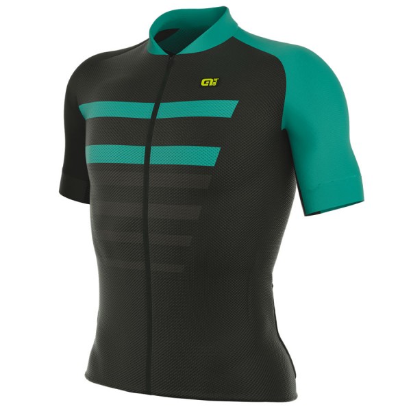 2017 Ale PRR 2.0 Piuma Radtrikot Kurzarm Schwarz Light Blau