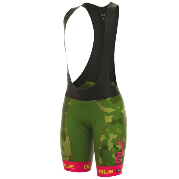 2017 Damen Ale Graphics PRR Camo Kurz Trägerhose Grün Pink