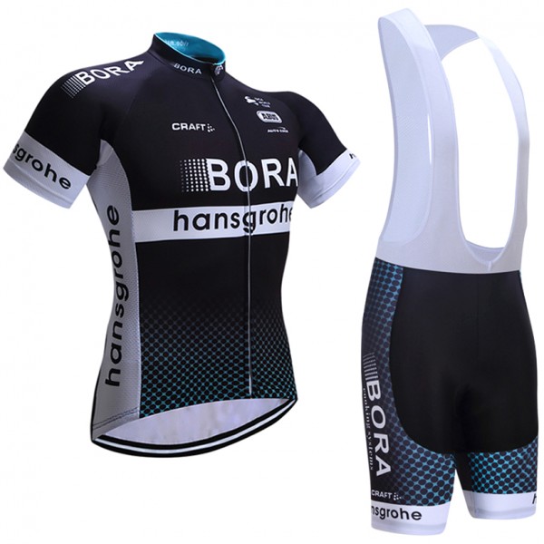 BORA Hansgrohe 2017 Fahrradbekleidung Satz Radtrikot Kurzarm+Kurz Trägerhose